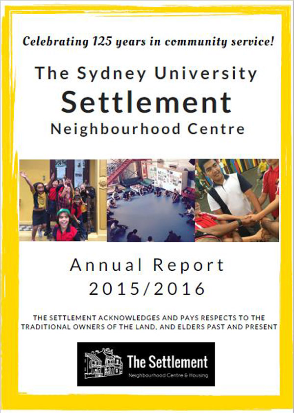 Settlement AGM 2015-2016 Full Report