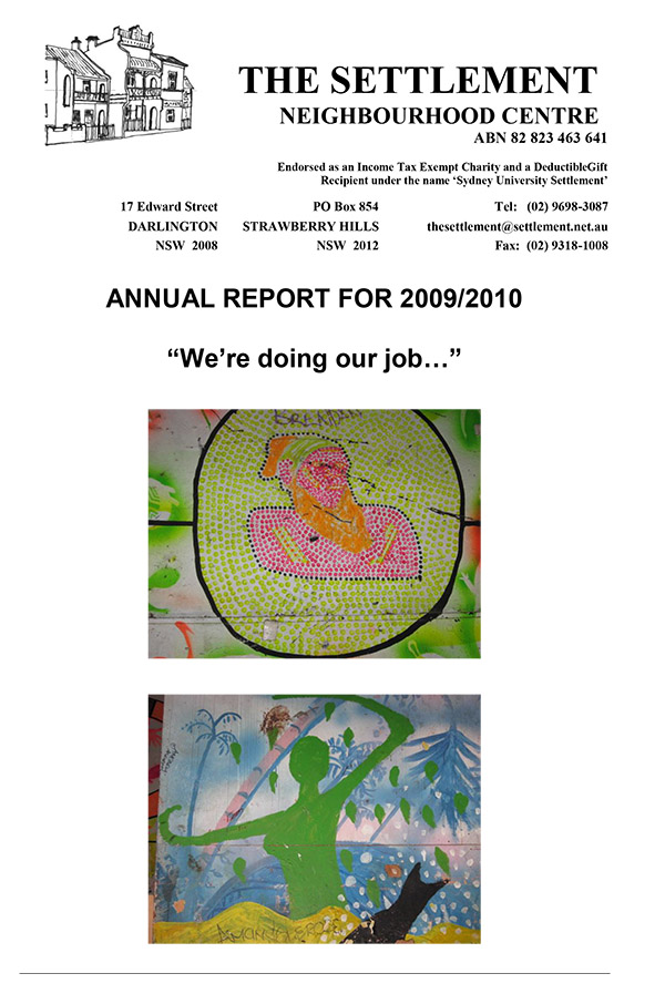 Settlement annual report 2010