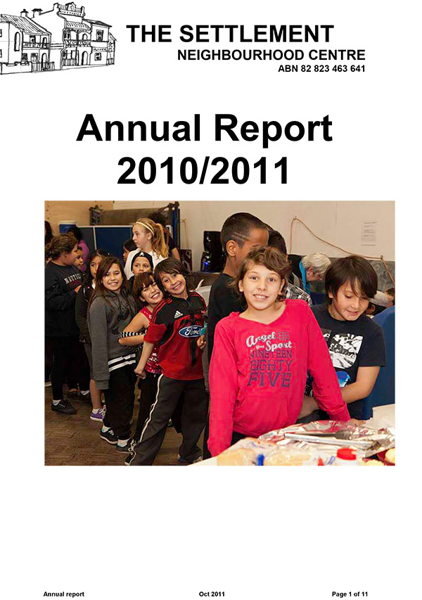 Settlement annual report 2011