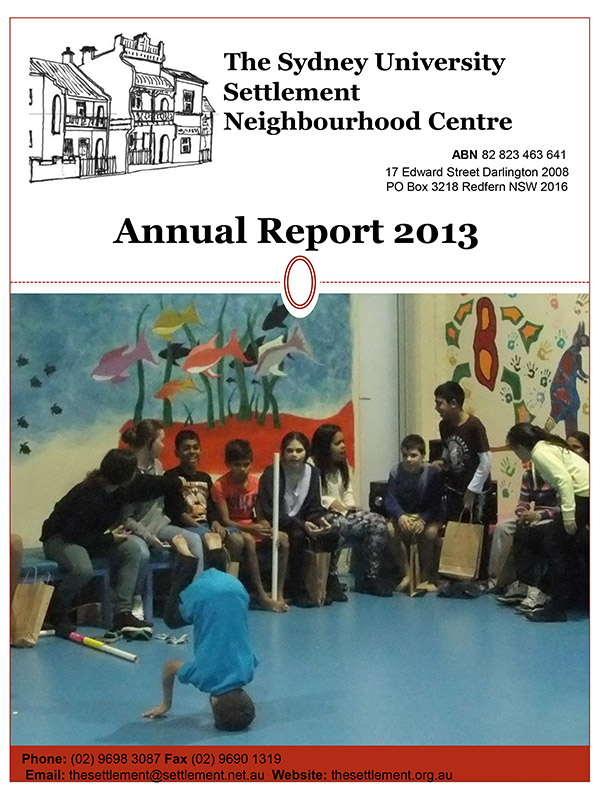 Settlement annual report 2013